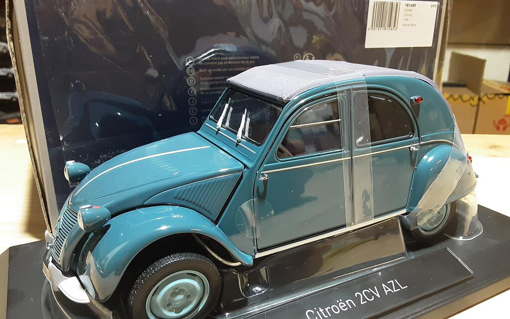 NOREV, CITROEN 2CV AZL 1960 Bleu Glacier, échelle 1/43, NOREVAMC0191106