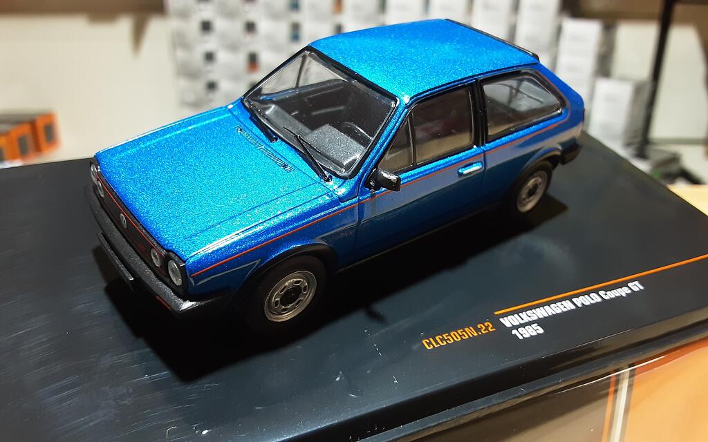 IXO 1/43 - VW POLO COUPE GT - METALLIC BLUE - 1985 Quick Pick - Loja