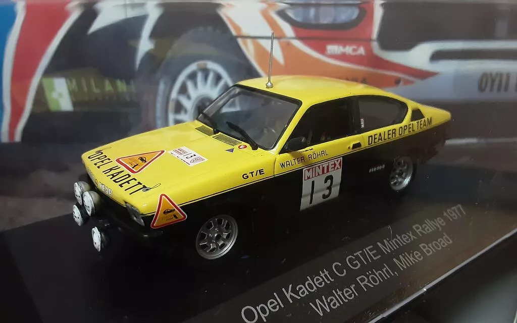 CMR 1/43 OPEL KADETT C GT/E Nº 13 MINTEX RALLY 1977 Quick P