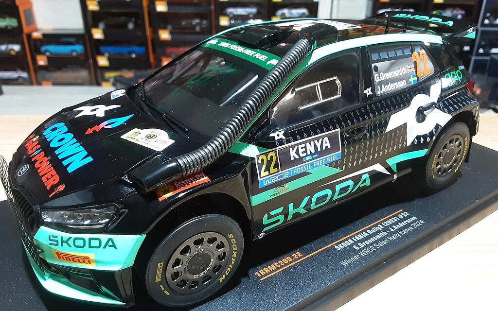 IXO 1/18 - SKODA FABIA RALLY 2 (2023) - Nº 22 WINNER WRC2 R IXO 1/18 - SKODA FABIA RALLY 2 (2023) - Nº 22 WINNER WRC2 R