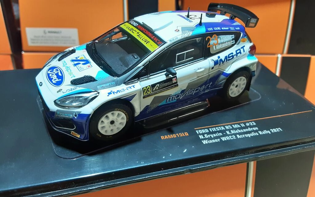IXO 1/43 - FORD FIESTA R5 MK II - Nº 23 - WINNER WRC 2 - RAL IXO 1/43 - FORD FIESTA R5 MK II - Nº 23 - WINNER WRC 2 - RAL