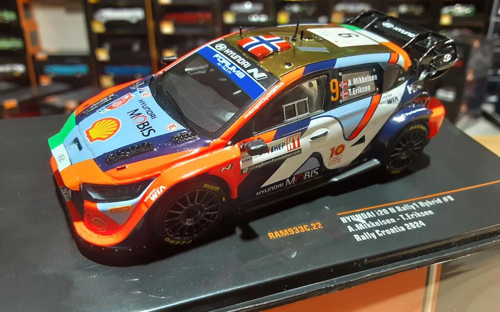 IXO 1/43 - HYUNDAI I20 N RALLY 1 HYBRID WRC - Nº 9 6º RALLY IXO 1/43 - HYUNDAI I20 N RALLY 1 HYBRID WRC - Nº 9 6º RALLY
