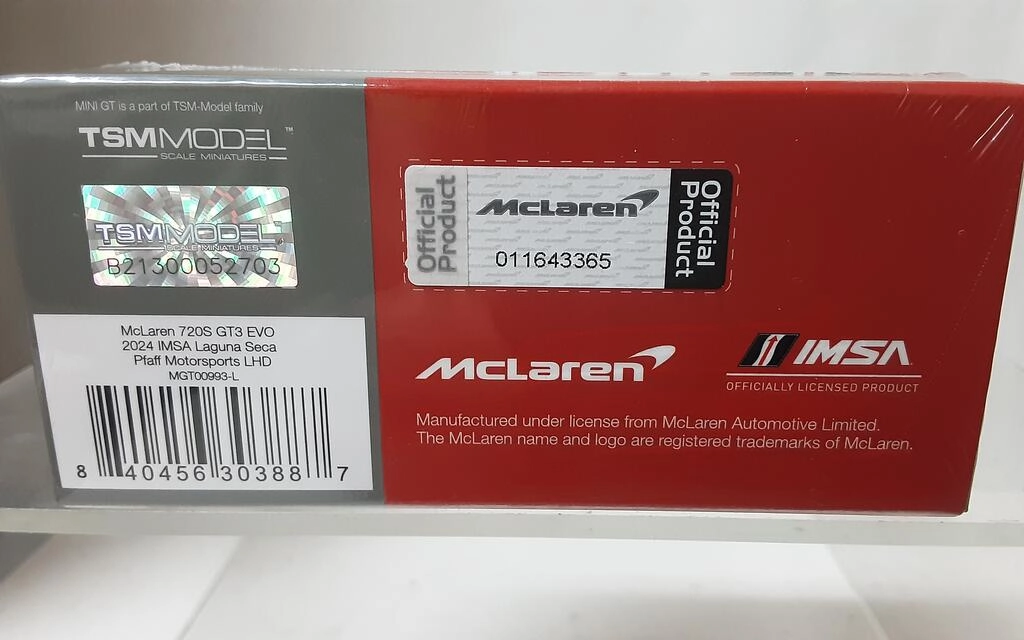 MINI GT 1/64 - MCLAREN 720S GT3 EVO 4.0L TURBO V8 - Nº 9 IM MINI GT 1/64 - MCLAREN 720S GT3 EVO 4.0L TURBO V8 - Nº 9 IM