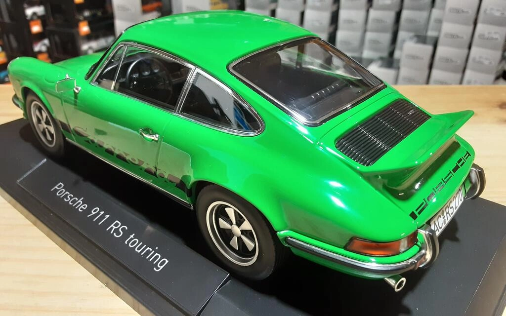 Porsche 911 RS Touring 1973 Verte – Norev 1/18 – Modèle Diecast D'occasion