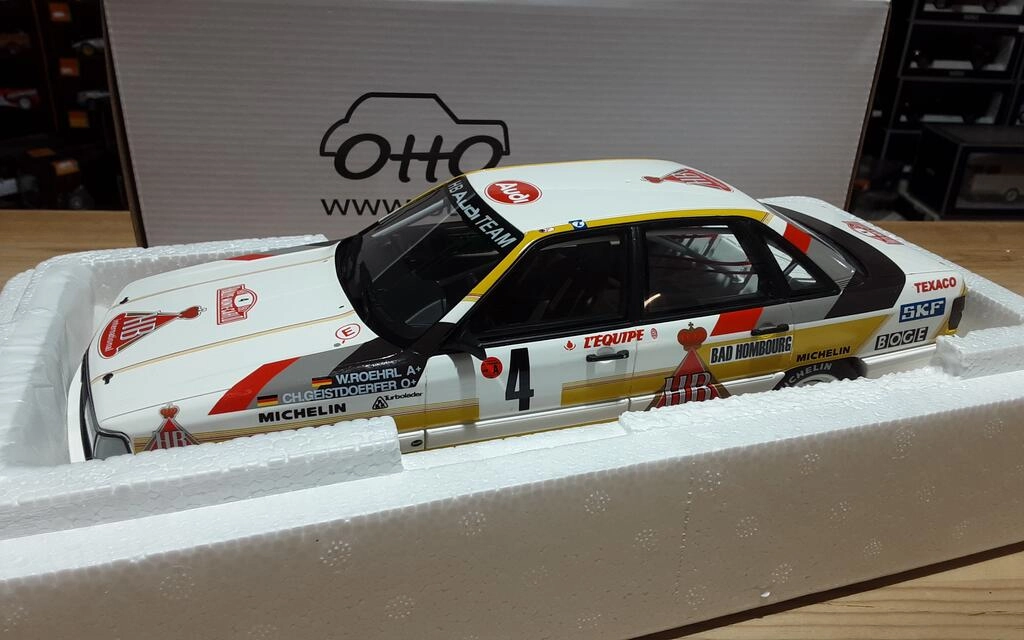 OTTO MOBILE 1/18 - AUDI 200 QUATTRO - Nº 4 3º RALLY MONTE C OTTO MOBILE 1/18 - AUDI 200 QUATTRO - Nº 4 3º RALLY MONTE C