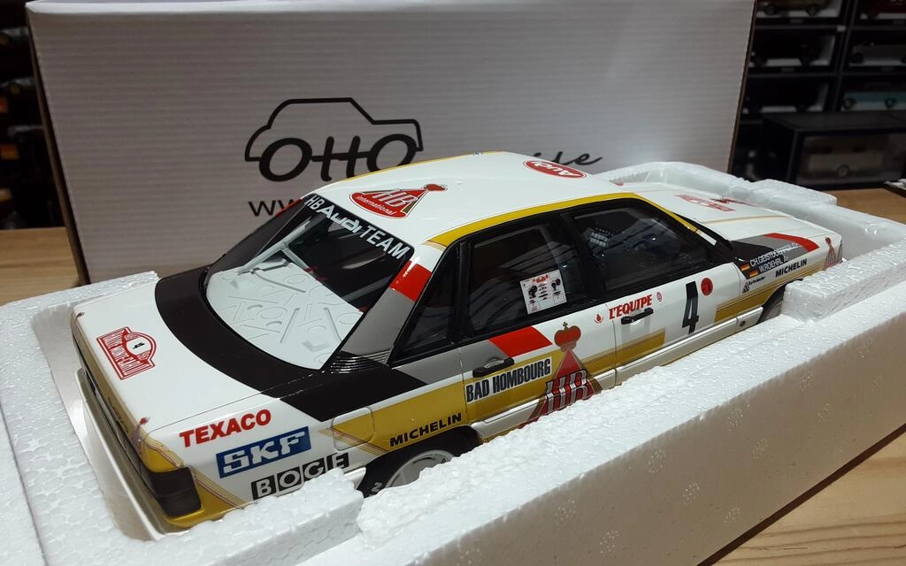 OTTO MOBILE 1/18 - AUDI 200 QUATTRO - Nº 4 3º RALLY MONTE C OTTO MOBILE 1/18 - AUDI 200 QUATTRO - Nº 4 3º RALLY MONTE C
