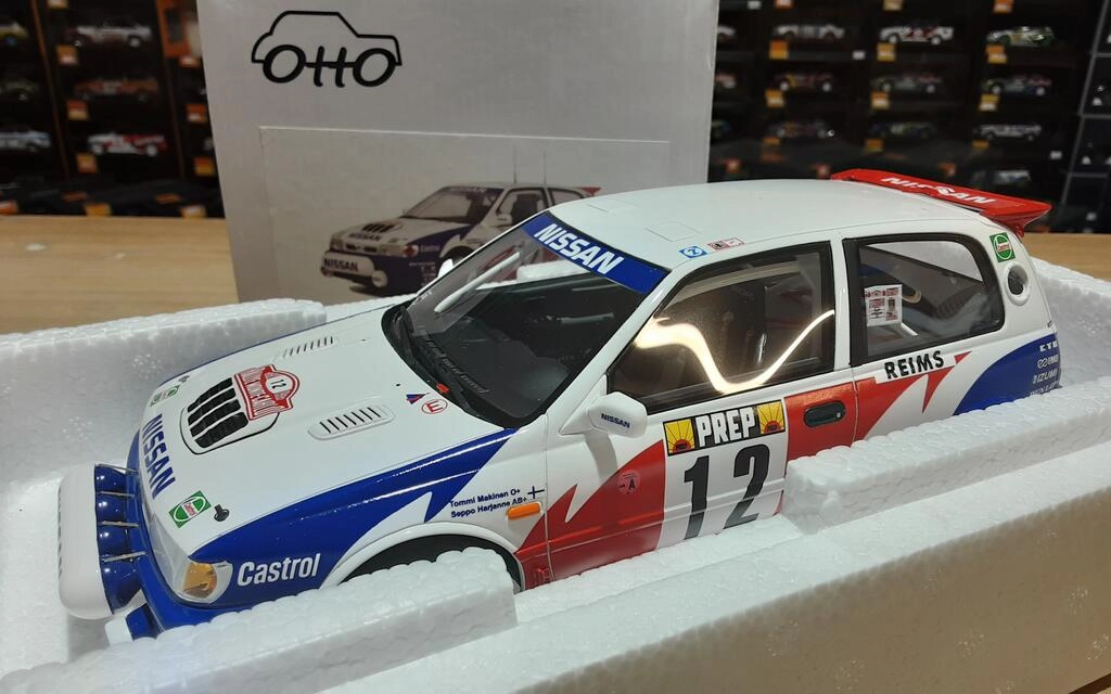 OTTO MOBILE 1/18 - NISSAN SUNNY GTI-R - Nº 12 RALLY MONTE CA OTTO MOBILE 1/18 - NISSAN SUNNY GTI-R - Nº 12 RALLY MONTE CA