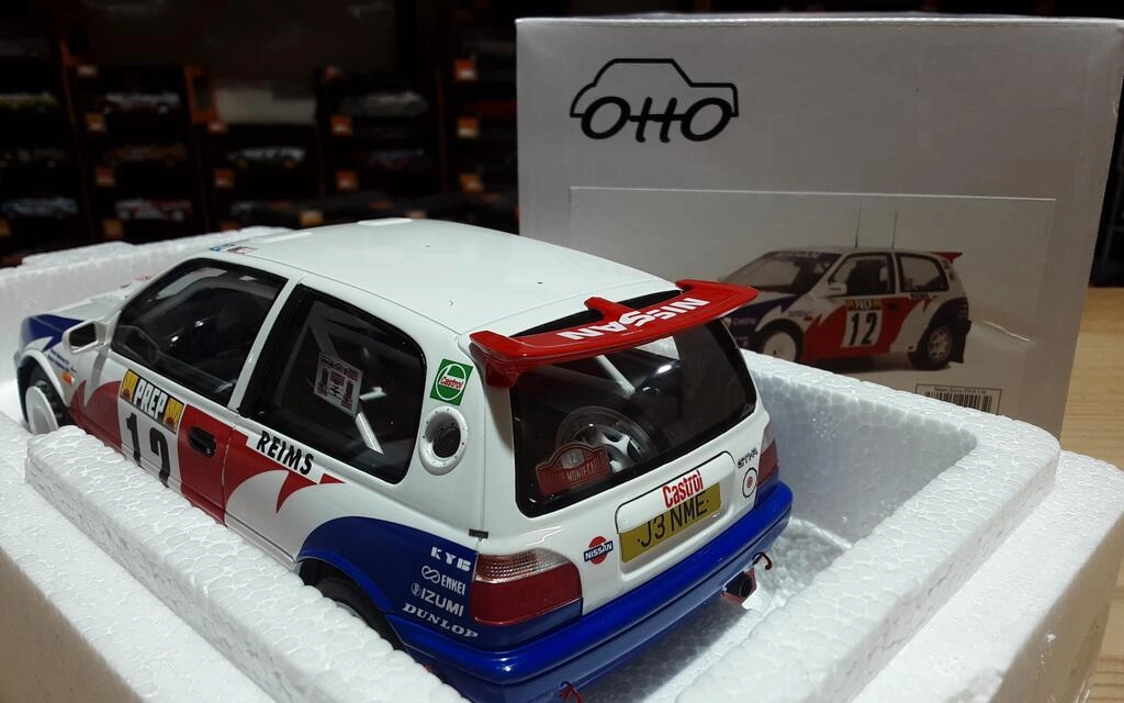 OTTO MOBILE 1/18 - NISSAN SUNNY GTI-R - Nº 12 RALLY MONTE CA OTTO MOBILE 1/18 - NISSAN SUNNY GTI-R - Nº 12 RALLY MONTE CA