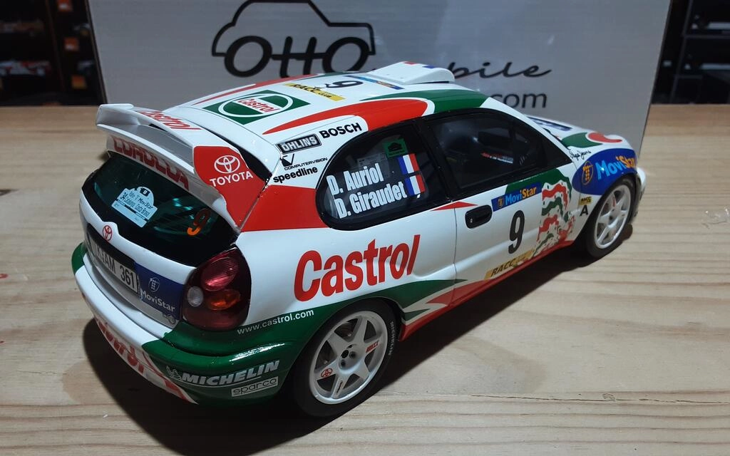 OTTO MOBILE 1/18 - TOYOTA COROLLA WRC - Nº 9 WINNER RALLY CA OTTO MOBILE 1/18 - TOYOTA COROLLA WRC - Nº 9 WINNER RALLY CA