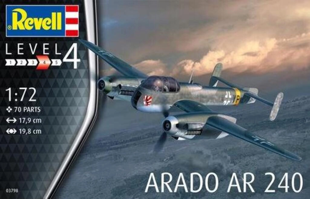 REVELL 1:72 ARADO AR-240 MODEL KIT REVELL 1:72 ARADO AR-240 MODEL KIT