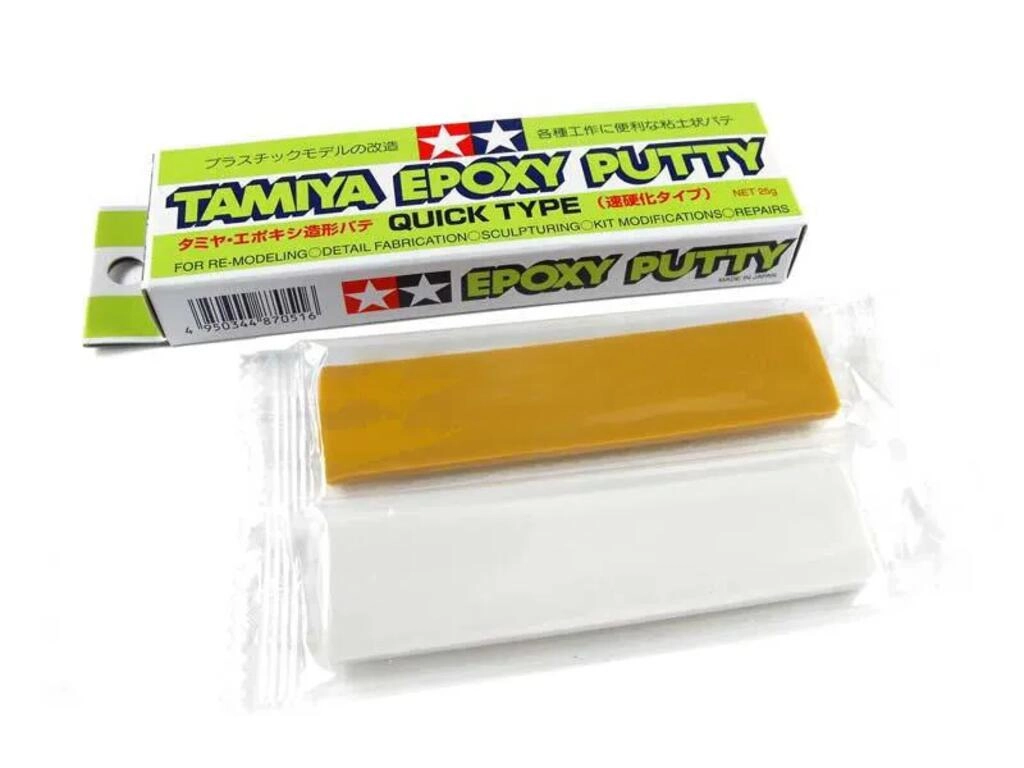 TAMIYA - Epoxy Putty Quick Type 25g 2Comp. TAMIYA - Epoxy Putty Quick Type 25g 2Comp.
