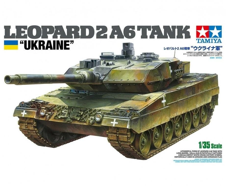 TAMIYA 1:35 BW KPz Leopard 2 A6 (3) Ukr. TAMIYA 1:35 BW KPz Leopard 2 A6 (3) Ukr.