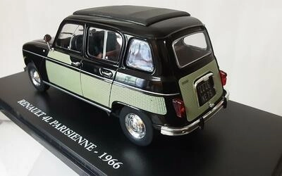 ALTAYA 1/24 - RENAULT 4L PARISIEBBE - 1966 - BLACK / GREEN
