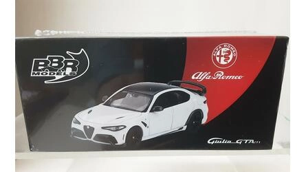 BBR 1/64 - ALFA ROMEO GIULIA GTAM - 2021 - WHITE BLACK