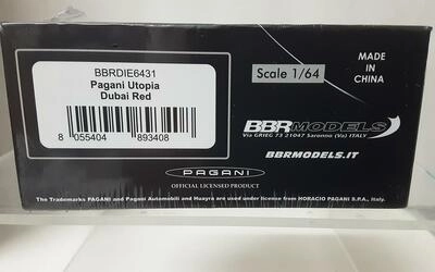 BBR 1/64 - PAGANI UTOPIA - DUBAI RED - 2023