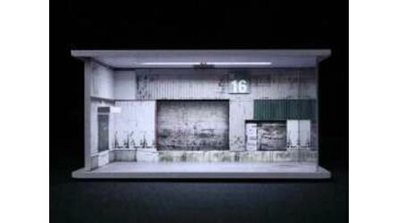 BLACK BOX DIORAMA 1/64 - PARKING GARAGE - 16 GARAGE WITH LIG