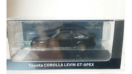 DIECAST TEAM 1/64 - TOYOTA COROLLA AE 86 LEVIN GT-APEX - BLA