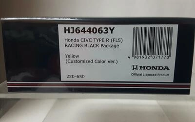 HJ64 - HONDA CIVIC TYPE R (FL5) - RACING BLACK PACKAGE - 202