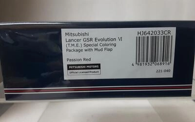 HJ64 - MITSUBISHI GSR EVOLUTION VI (T.M.E.)- 2000  - WITH MU
