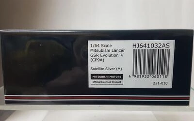 HJ64 - MITSUBISHI LANCER GSR EVO V (CP9A) - SATELLITE SILVER