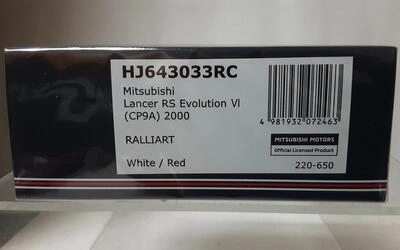 HJ64 - MITSUBISHI LANCER RS EVO VI (CP9A) - RALLIART WHITE/R