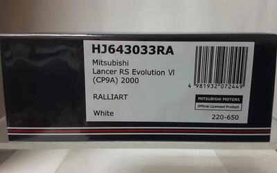 HJ64 - MITSUBISHI LANCER RS EVO VI TME (CP9A) - RALLIART WHI
