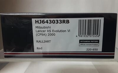 HJ64 - MITSUBISHI LANCER RS EVO VI TME (CP9A) - RALLIART WHI