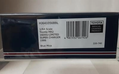 HJ64 - TOYOTA MR2 1600G LIMITED SUPER CHARGER - 1986 - MICA 