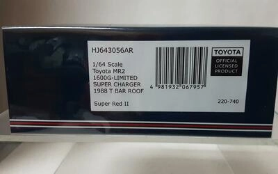 HJ64 - TOYOTA MR2 1600G LIMITED SUPER CHARGER  T BAR ROOF - 