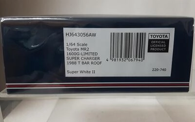 HJ64 - TOYOTA MR2 1600G LIMITED SUPER CHARGER  T BAR ROOF - 