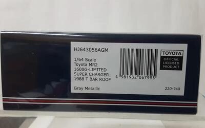 HJ64 - TOYOTA MR2 1600G LIMITED SUPER CHARGER  T BAR ROOF - 