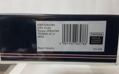 HJ64 - TOYOTA SPRINTER TRUENO GT-Z AE92 - BLACK METALLIC