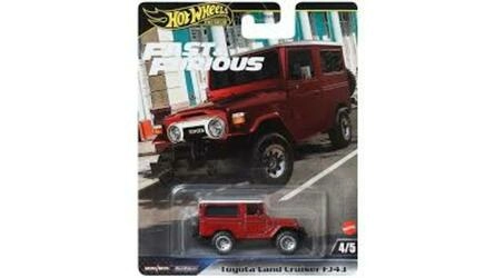 HOTWHEELS 1/64 - TOYOTA LAND CRUISER FJ 43 - RED / WHITE