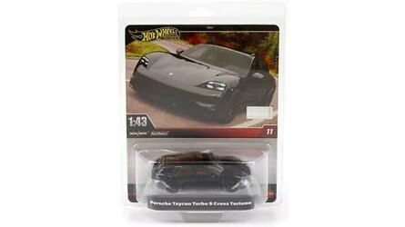 HOTWHEELS 1/43 - PORSCHE TAYCAN TURBO S CROSS TURISMO - BLAC
