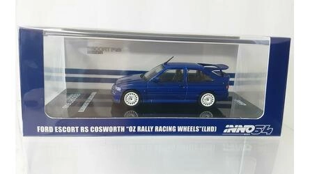 INNO 1/64 - FORD ESCORT RS COSWORTH - LHD - METALLIC BLUE