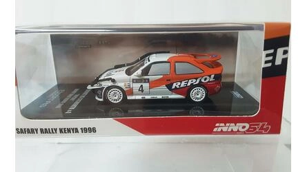 INNO 1/64 - FORD ESCORT RS COSWORTH - Nº 4 RALLY SAFARI 1996