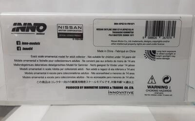 INNO 1/64 -  NISSAN SKYLINE 2000 GT-R (KPGC10) - Nº 1 T. RUN