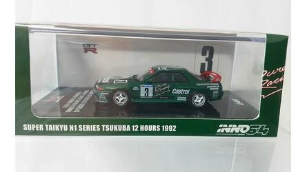 INNO 1/64 - NISSAN SKYLINE GT-R (R32) - Nº 3 TSUKUBA 12 HOUR