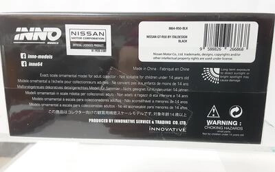 INNO 1/64 -  NISSAN SKYLINE GT-R50 BY ITALDESIGN - BLACK