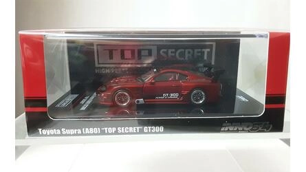 INNO 1/64 -  TOYOTA SUPRA (A80) GT300 - TOP SECRET . RED