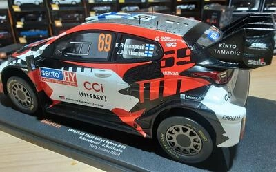 IXO 1/18 - TOYOTA YARIS RALLY 1 - Nº 69  RALLY FINLAND 2024