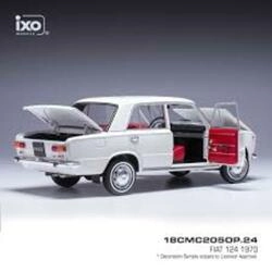IXO 1/18 - FIAT 124 - WHITE - 1970
