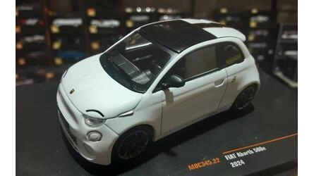 IXO 1/43 - FIAT 500e ABARTH - WHITE BLACK - 2024