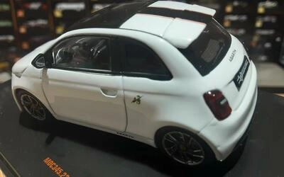 IXO 1/43 - FIAT 500e ABARTH - WHITE BLACK - 2024