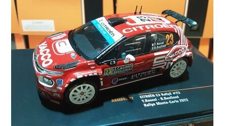 IXO 1/43 - CITROEN C3 RALLY 2 - Nº 23 RALLY MONTE CARLO 2022