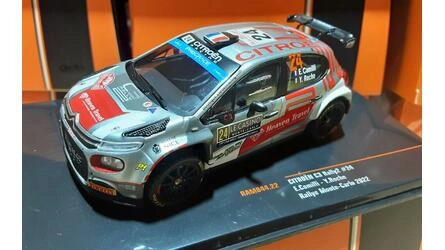 IXO 1/43 - CITROEN C3 RALLY 2 - Nº 24 RALLY MONTE CARLO 2022