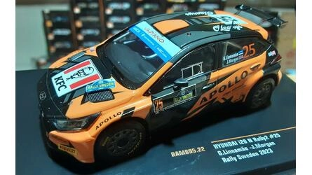 IXO 1/43 - HYUNDAI I20 N RALLY 2 - Nº 25 RALLY SWEDEN 2022
