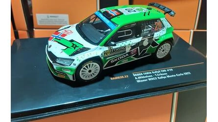 IXO 1/43 - SKODA FABIA RALLY 2 EVO - Nº 20 - RALLY MONTE CAR
