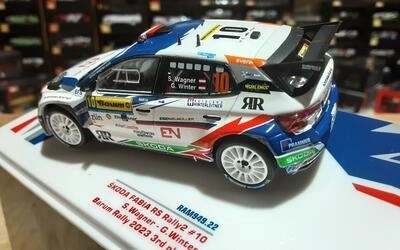 IXO 1/43 -  SKODA FABIA RS RALLY 2  - Nº 10  3º RALLY BA