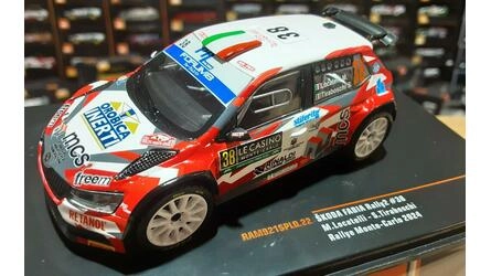IXO 1/43 -  SKODA FABIA RS RALLY 2 - Nº 38 RALLY MONTE CARLO